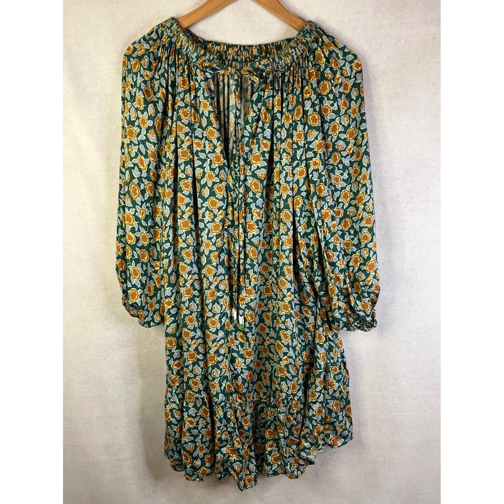 Anthropologie Omkia Mini Dress Balloon Sleeve Sz S